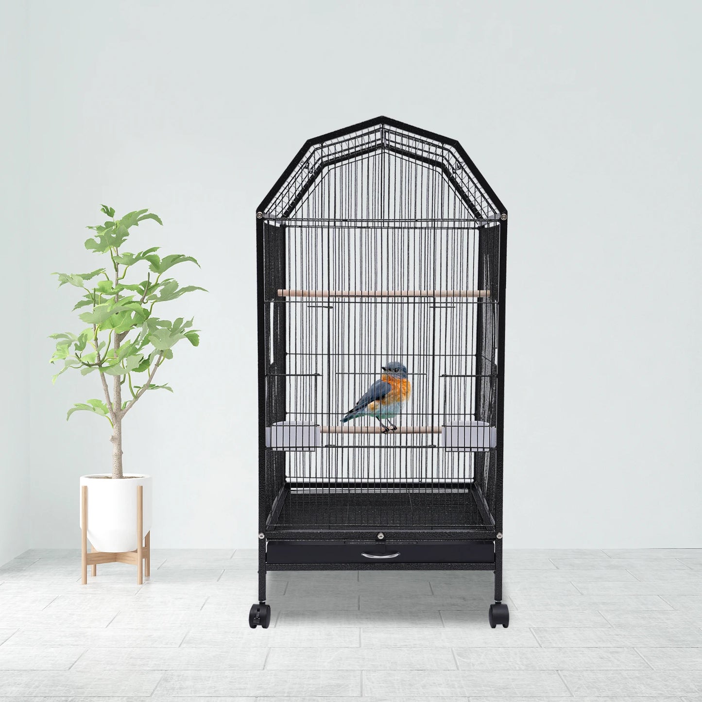 Large 39" Bird Cage  for Parakeets & Lovebirds