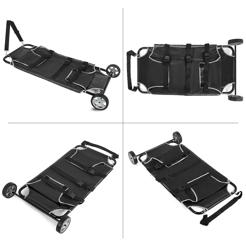 Gurney Animal Stretcher, Veterinary Expandable w/2 Wheels!