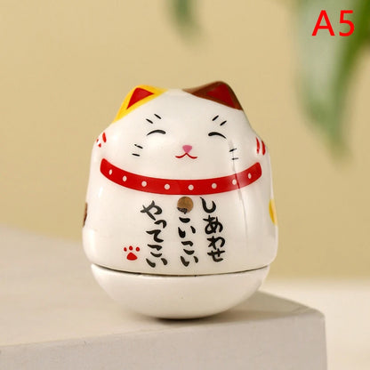 Japanese Ceramic Lucky Cat Tumbler