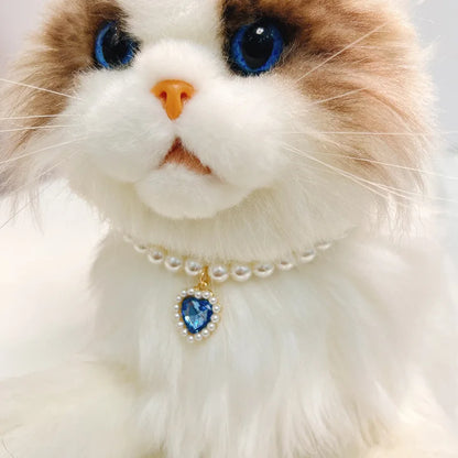 Adjustable Pet Pearl Necklace Accessories for Cats