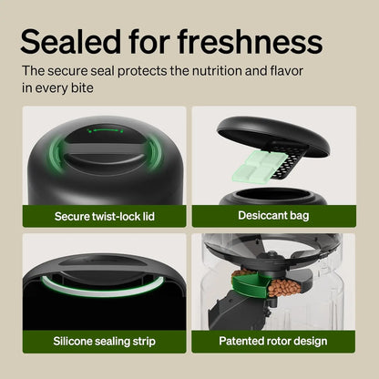 Smart Automatic Pet Feeder with App Control, Voice Assistant Compatibility, and Backup Power for Cats and Dogs