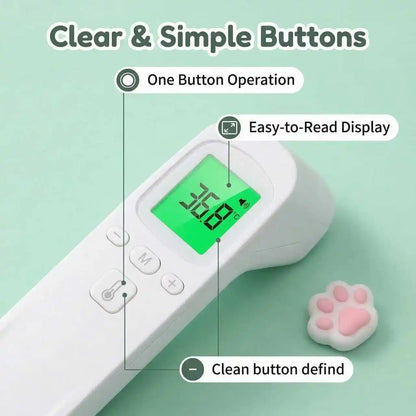 2-in-1 Cat Dog Accuracy Thermometer Portable Display Reading Pet Physical Temperature Storage Fever Color Alarm One Click Boot