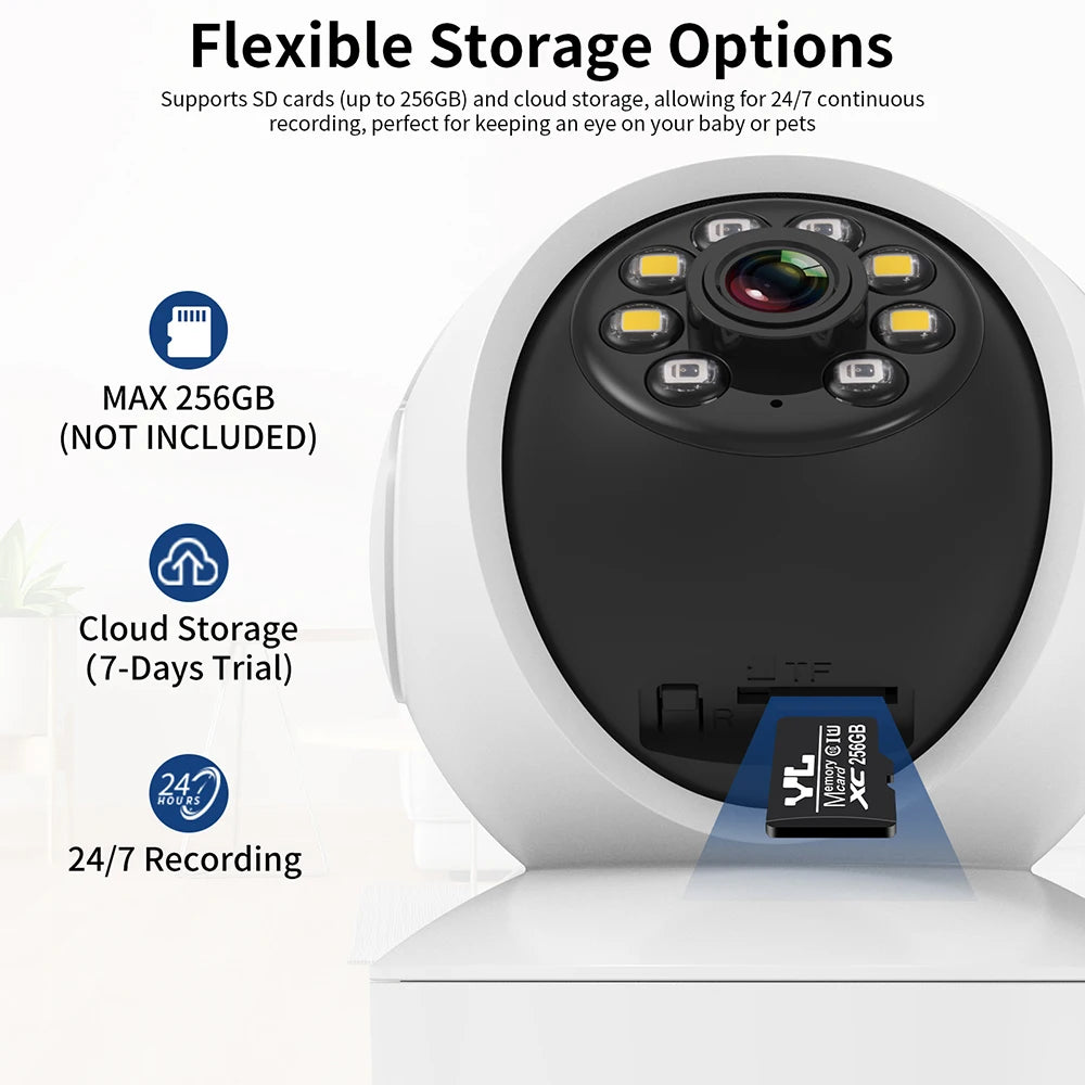 Indoor Security Camera for Home 360° Coverage