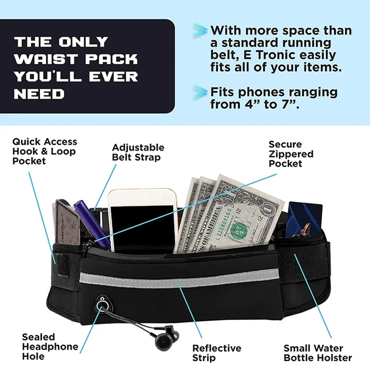 Dog Running Waist Leash