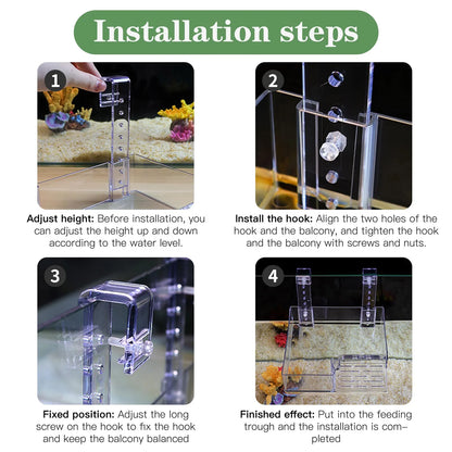 Floating Turtle Basking Platform, Transparent Perforated Climbing Platform with Wide Hook for Aquatic Turtles