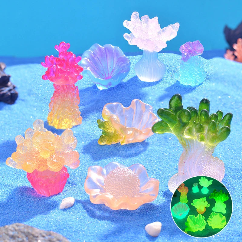 Glowing Coral Oyster for Fish Tank Aquarium Decor.