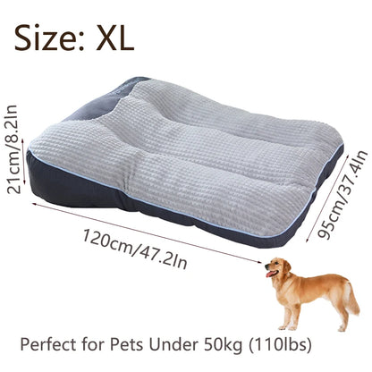 Extra Thickened Large Dog Bed, 47inch for Large Dogs, Orthopedic Dog Mat for Large Senior Dogs,