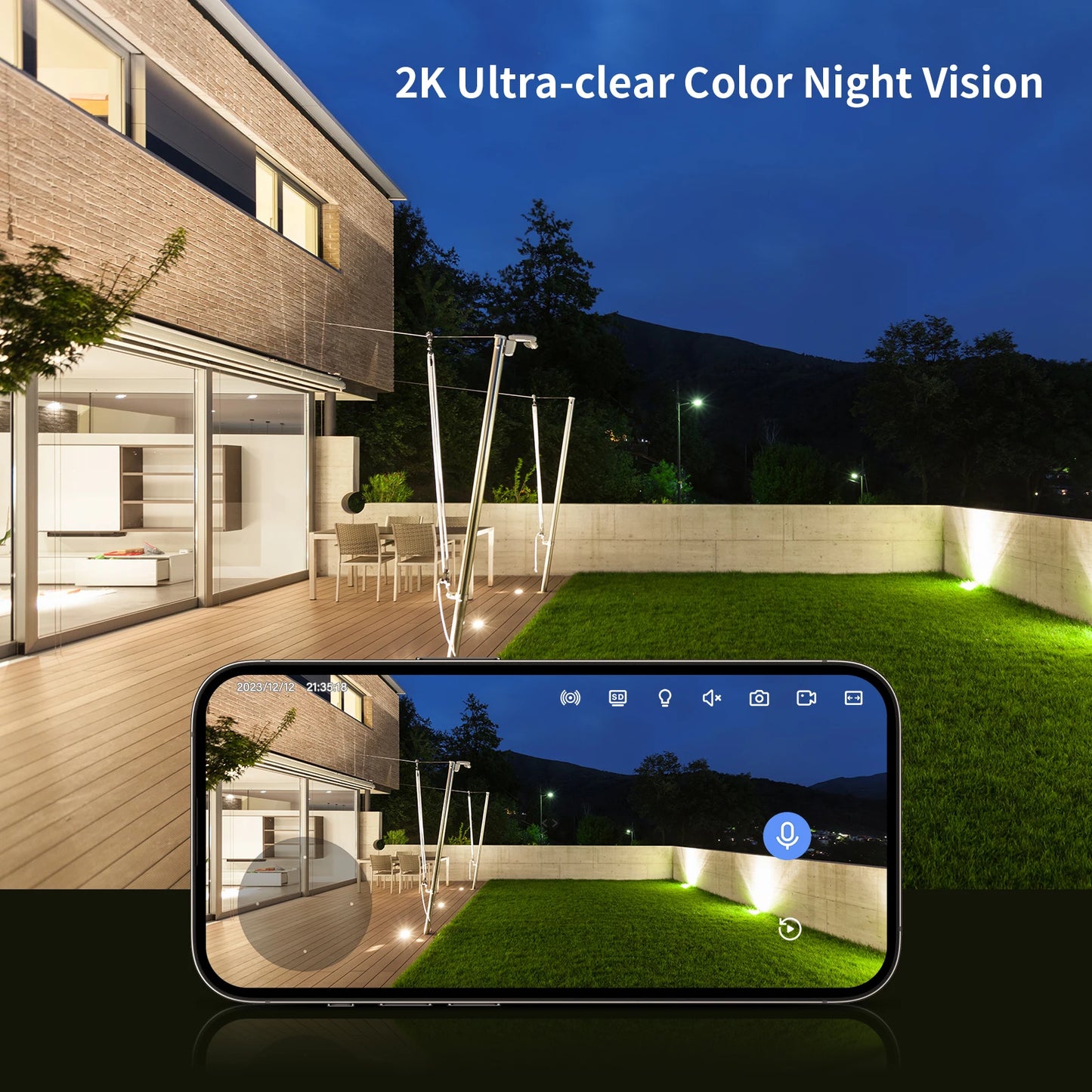 Outdoor/Indoor Security Cameras HD Wireless WiFi/Pet Dog and Cat Camera for Home Security