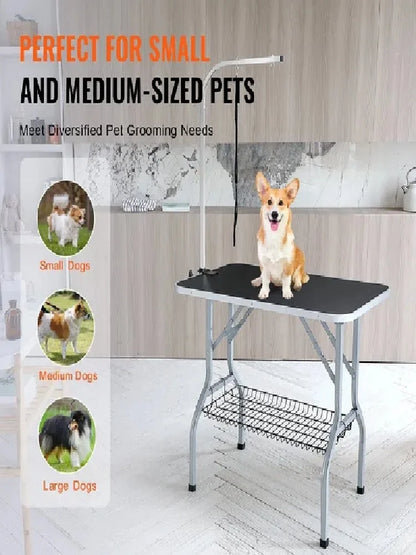 Dog Grooming Table Arm with Clamp for Medium for Small Dogs,