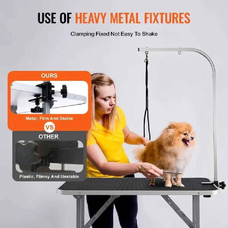 Dog Grooming Table Arm with Clamp for Medium for Small Dogs,