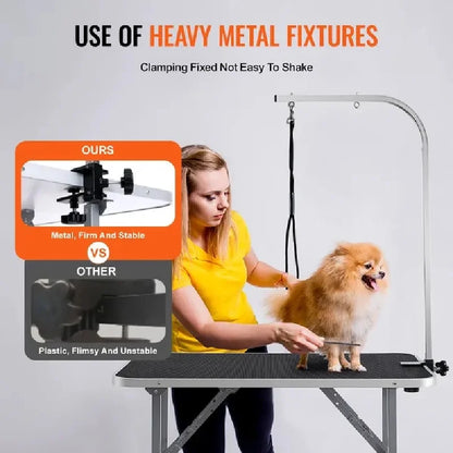 Dog Grooming Table Arm with Clamp for Medium for Small Dogs,