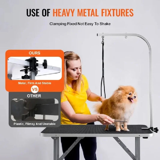 Dog Grooming Table Arm with Clamp for Medium for Small Dogs,