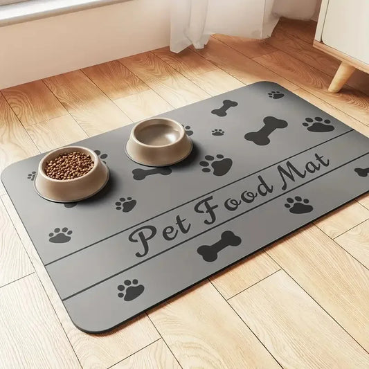 Quick-Dry Pet Feeding Mat