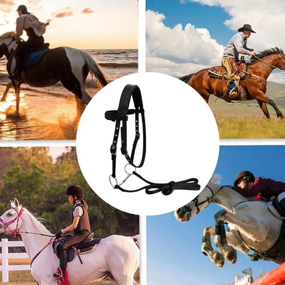 Adjustable Horse Halter Throat Latch For Horse Bridle With 3 Buckles