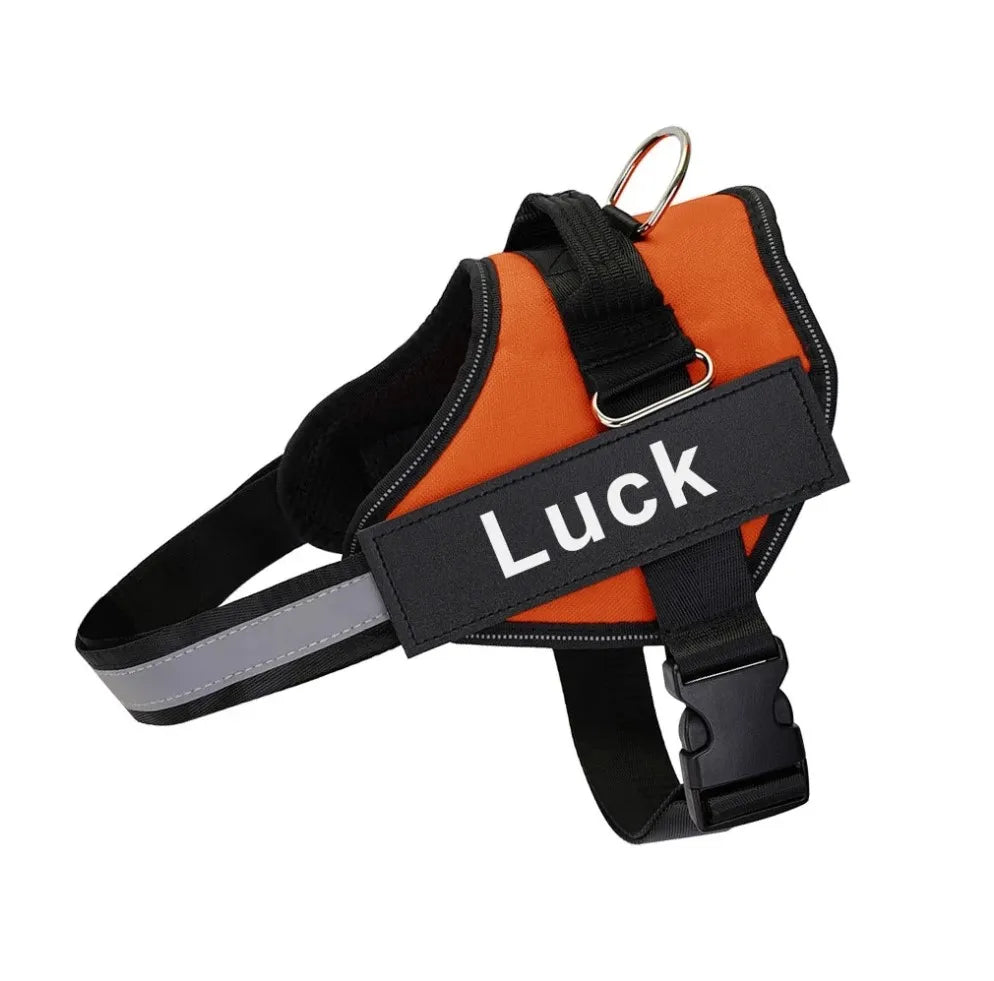 Dog Harness, Customized Reflective Breathable  and Adjustable Harness for Dog, NO PULL Outdoor Harness