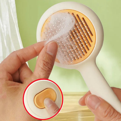Cat Brush Self-cleaning Cat Brush, Pet Hair Remover, One Click Combs for Cats Hair Cleaning, Pet Grooming Massage, Dog Comb Brushes
