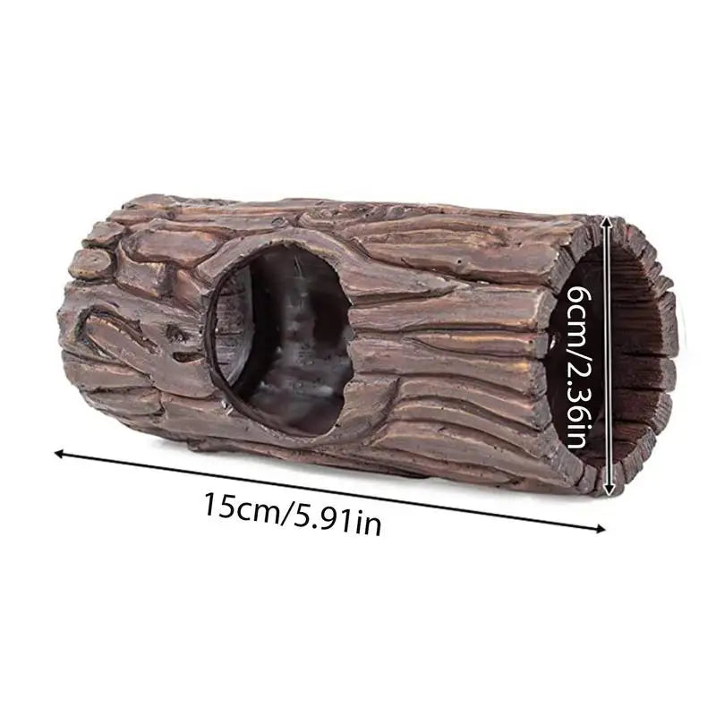 Reptile Hiding Cave, Reptile Basking, Hide Habita,t Decoration Ornament,  Terrarium Fish Tank Decor With Suction Cup