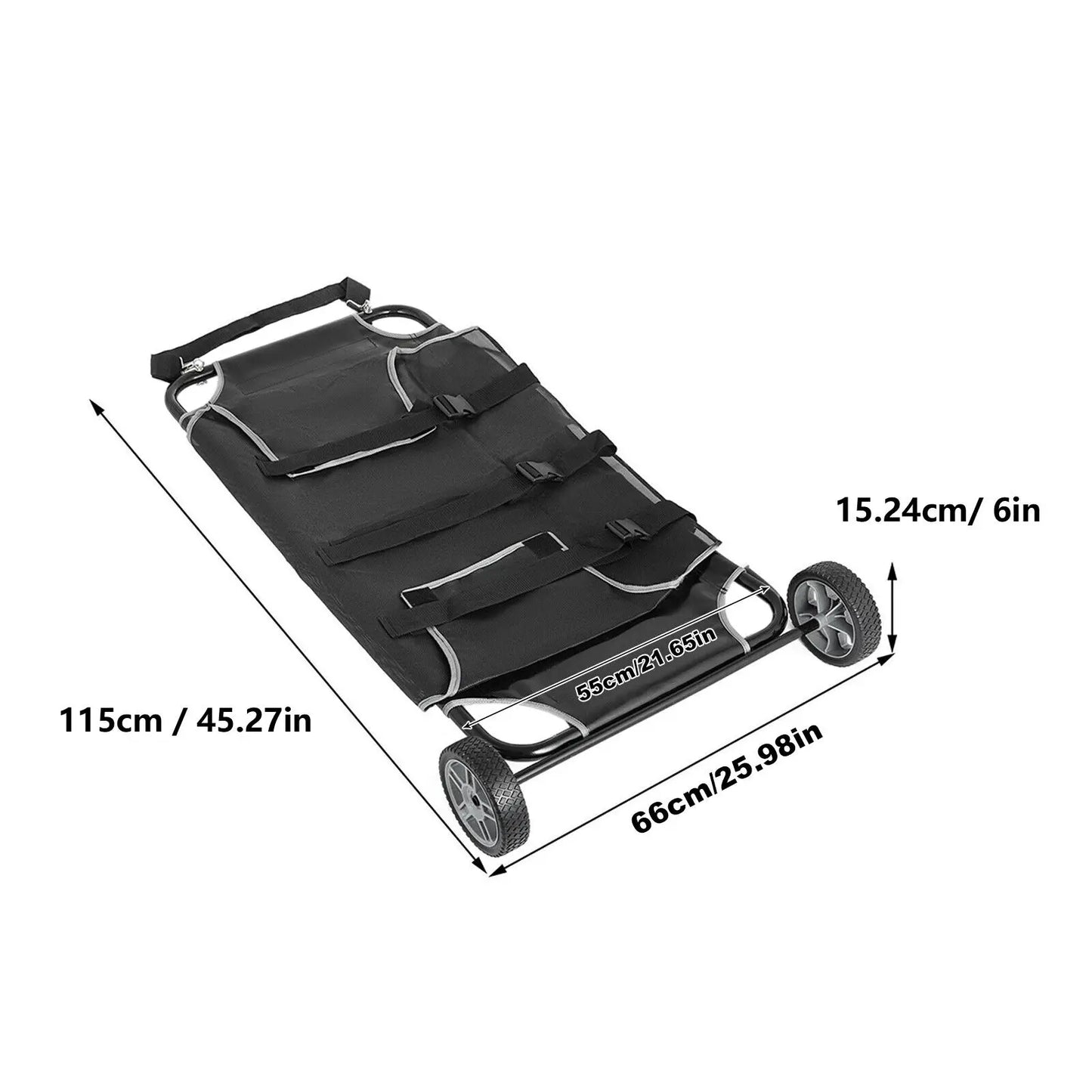 Gurney Animal Stretcher, Veterinary Expandable w/2 Wheels!