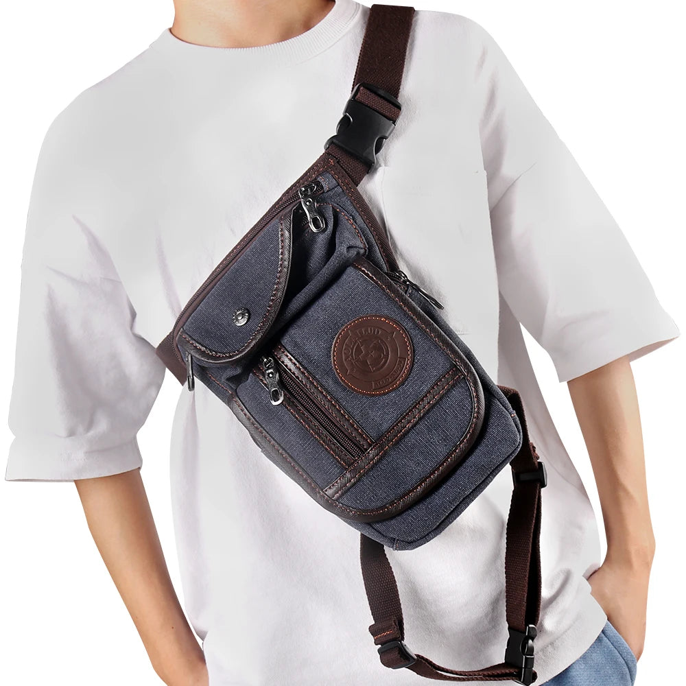 Portable Equestrian Drop Leg Bag, High Quality Canvas, Nylon Horse Riding Waist Bag,