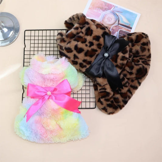 Autumn and  Winter Pet Warm Skirt for small dogs