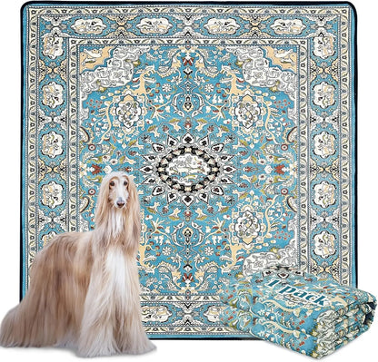 Washable Reusable Dog Pee Pads, 72x72 Inch Super Absorbent Leakproof Training Mats for Floor Bed Kennel