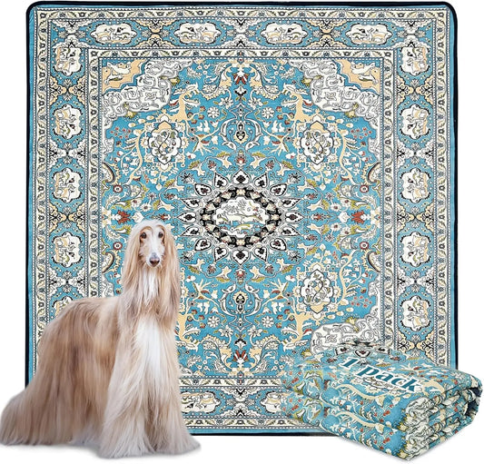 Washable Reusable Dog Pee Pads, 72x72 Inch Super Absorbent Leakproof Training Mats for Floor Bed Kennel