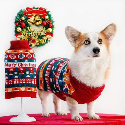 Puppy Christmas Sweaters for Small Dogs and Cats