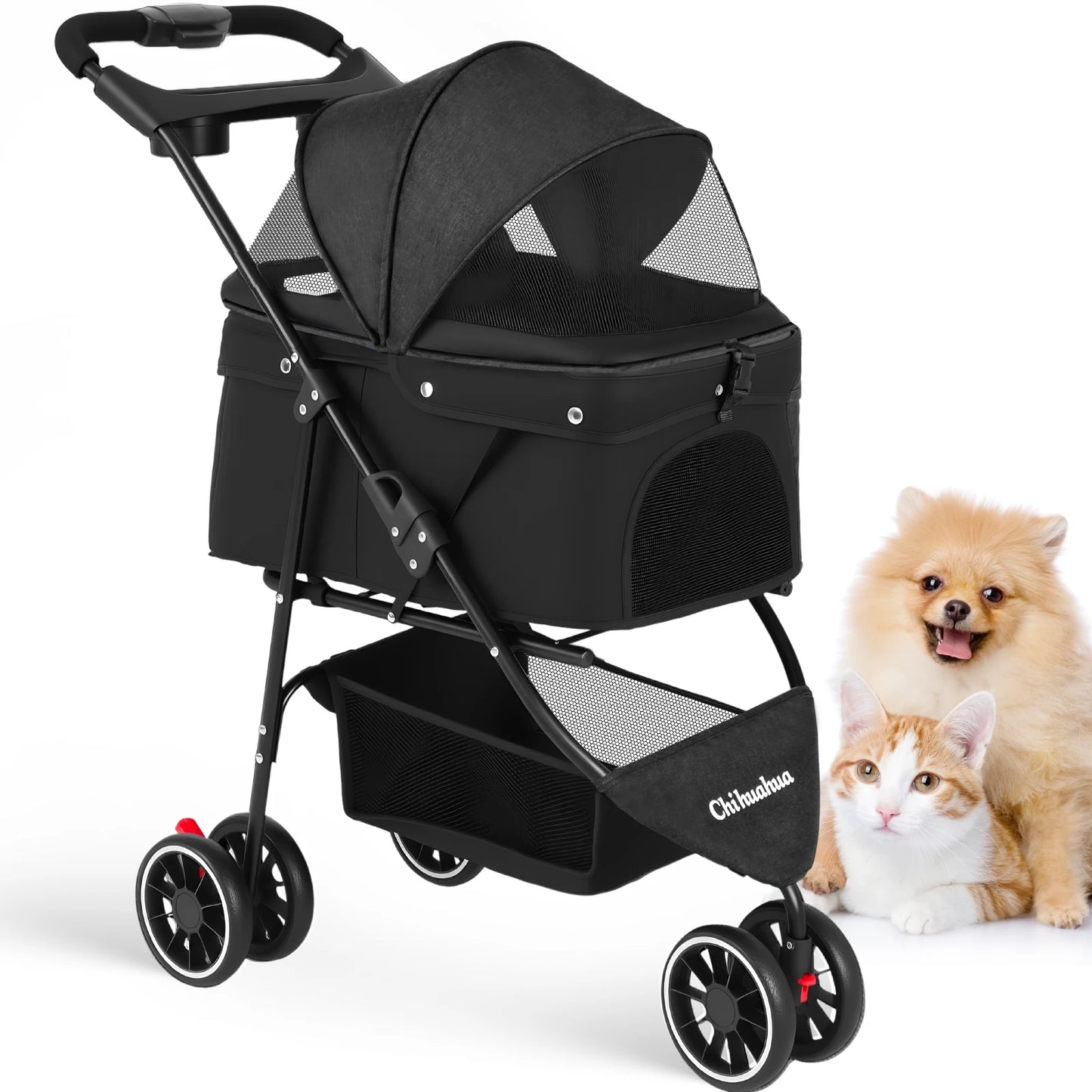 Pet Stroller For Puppy, Small Dogs & Cats