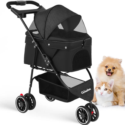 Pet Stroller For Puppy, Small Dogs & Cats