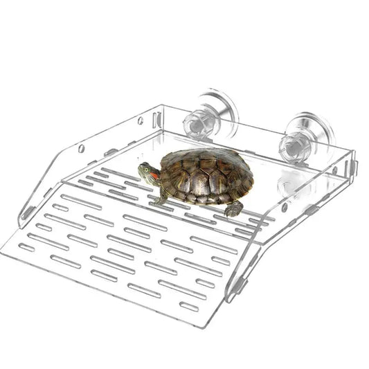 Turtle Basking Ramp, Acrylic Multipurpose Basking Dock, Aquarium Reptile Resting Terrace, Turtle Tank Accessories For Lizards, and Frogs