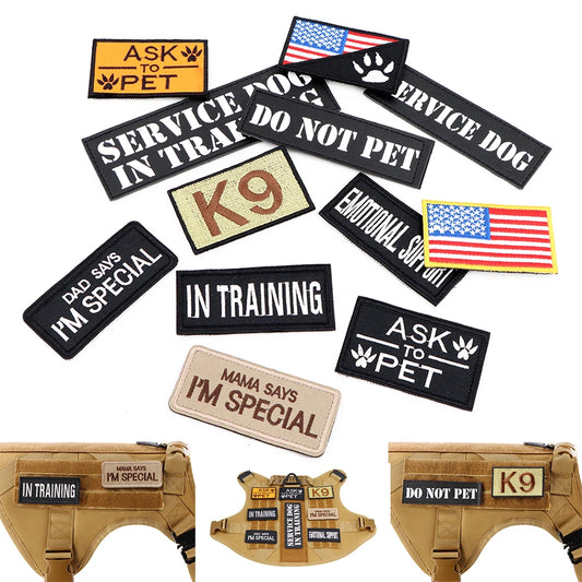 Personalized Patches For Dogs, Vest Harness Collar Tags Sticker