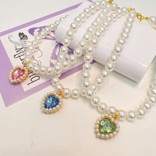 Adjustable Pet Pearl Necklace Accessories for Cats