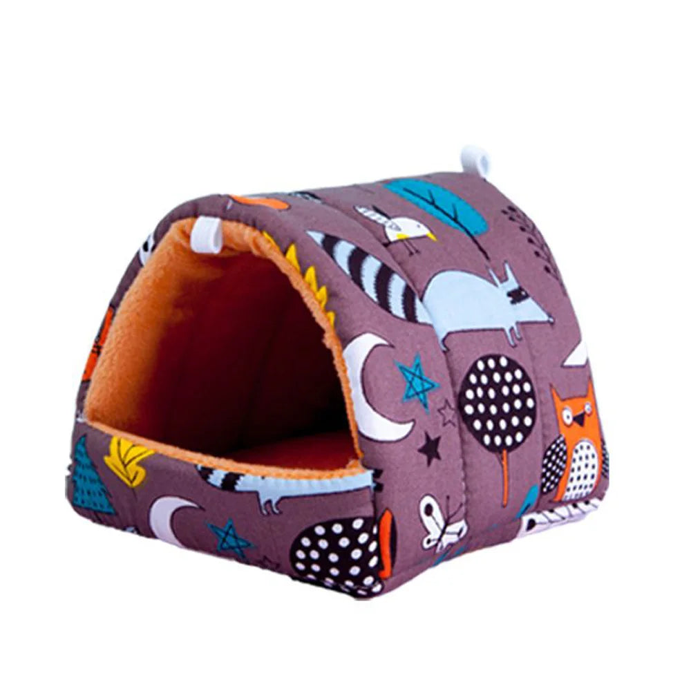 Cute Cartoon Rabbit, Squirrel, Guinea Pig Nest,
