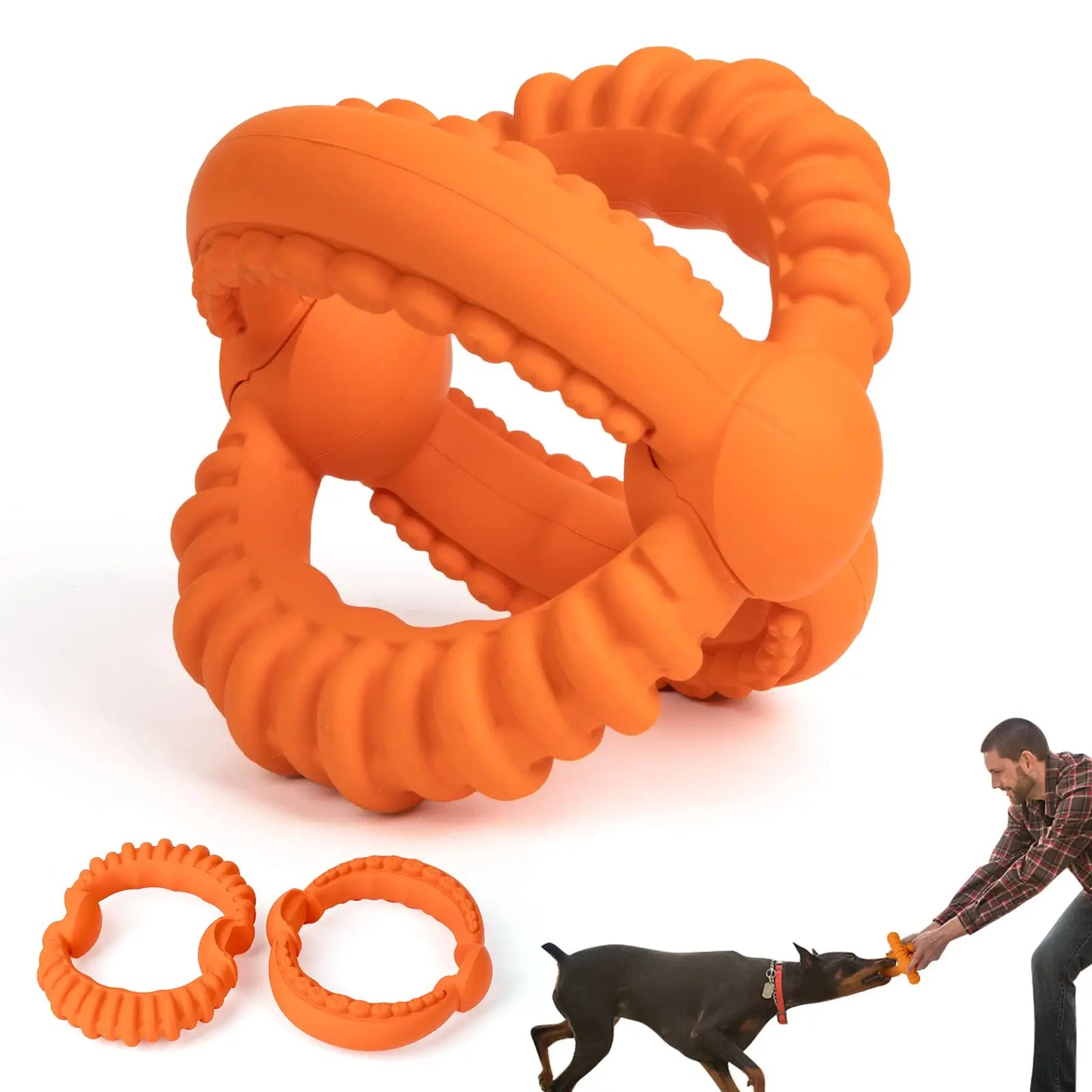 Interactive Dog Toys Detachable, Tug of War Toy