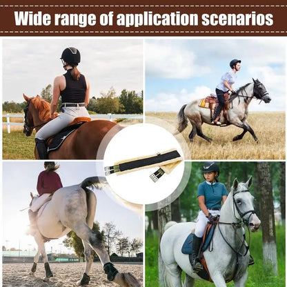 Horses Fleece Girth, Elastic, Stainless Steel, Heavy Duty Breathable Saddle