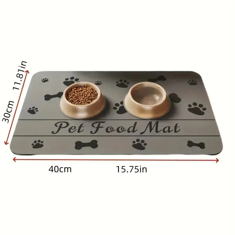 Quick-Dry Pet Feeding Mat
