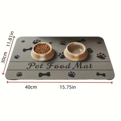 Quick-Dry Pet Feeding Mat