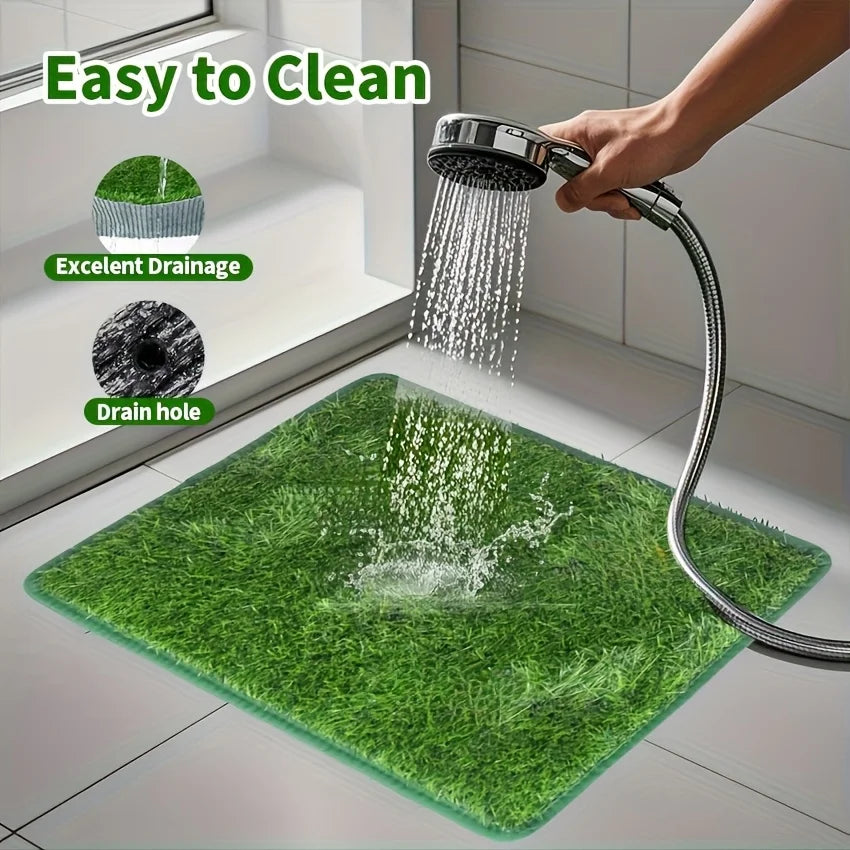 Simulation Lawn Dog Toilet, Training Mat Washable Pet Urine Mat, Dog Toilet Replacement, Pad Eco-Friendly Non-Slip