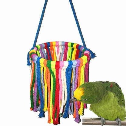 Bird Parrot Toy, Chewing Bite Cage, Hanging Accessories, Swing