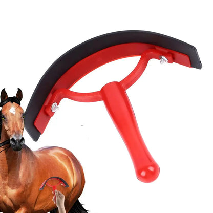 Horse Sweat Scraper, Cleaning Comb with Soft Grip Horse Deshedding Tool
