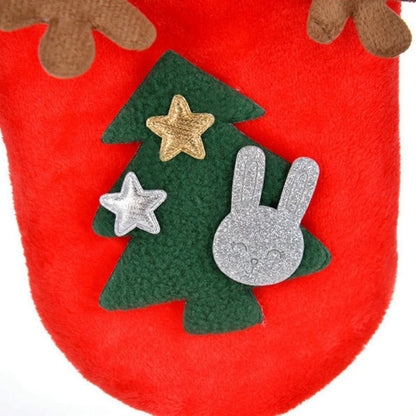 Hooded Christmas Jumpsuit for Dogs