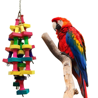 Bird Parrot Toy, Chewing Bite Cage, Hanging Accessories, Swing