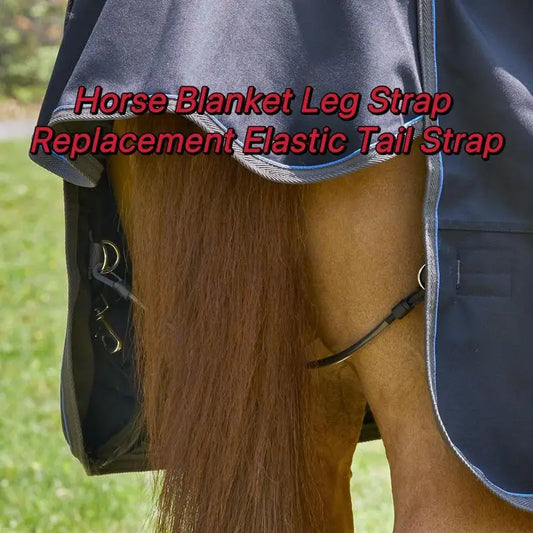 Horse Blanket Straps Adjustable Elastic Tail  With Double-Ended Clips