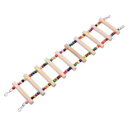 10 Ladder Birds Swing Wooden Bridge