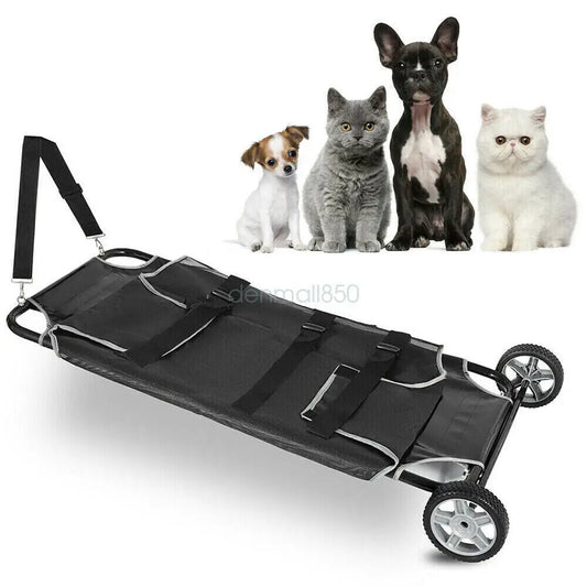 Gurney Animal Stretcher, Veterinary Expandable w/2 Wheels!
