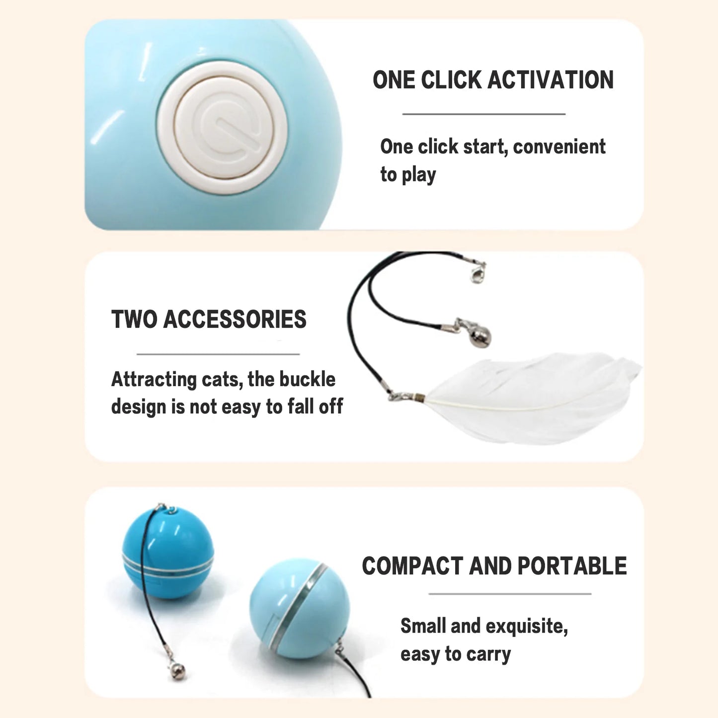 USB Rechargeable Cat Ball for a Kitten