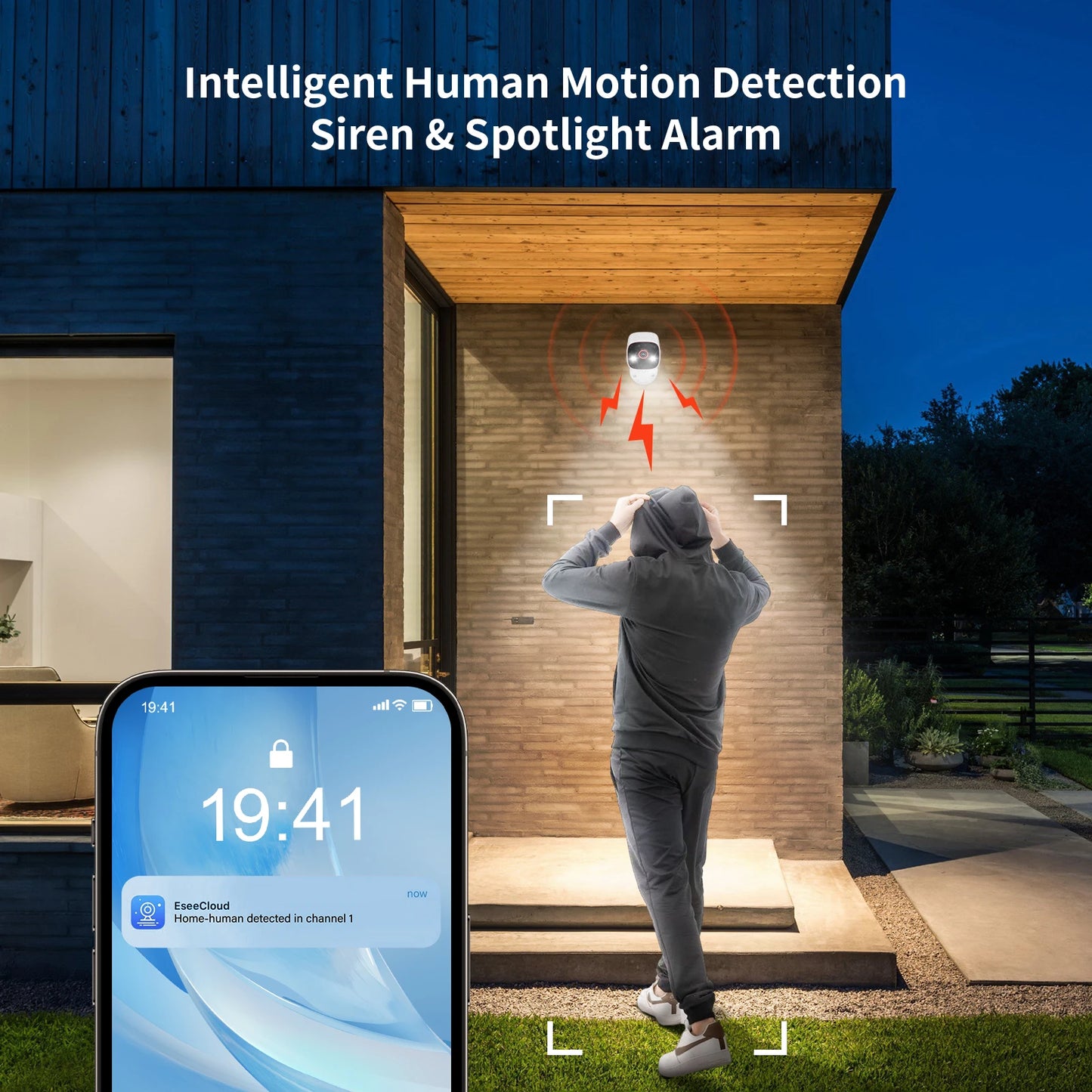 Outdoor/Indoor Security Cameras HD Wireless WiFi/Pet Dog and Cat Camera for Home Security
