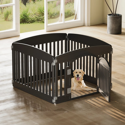 Plastic Folding Portable Dog Playpen for Medium Dogs, which can be placed indoor or outdoor