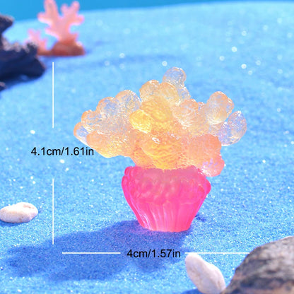 Glowing Coral Oyster for Fish Tank Aquarium Decor.