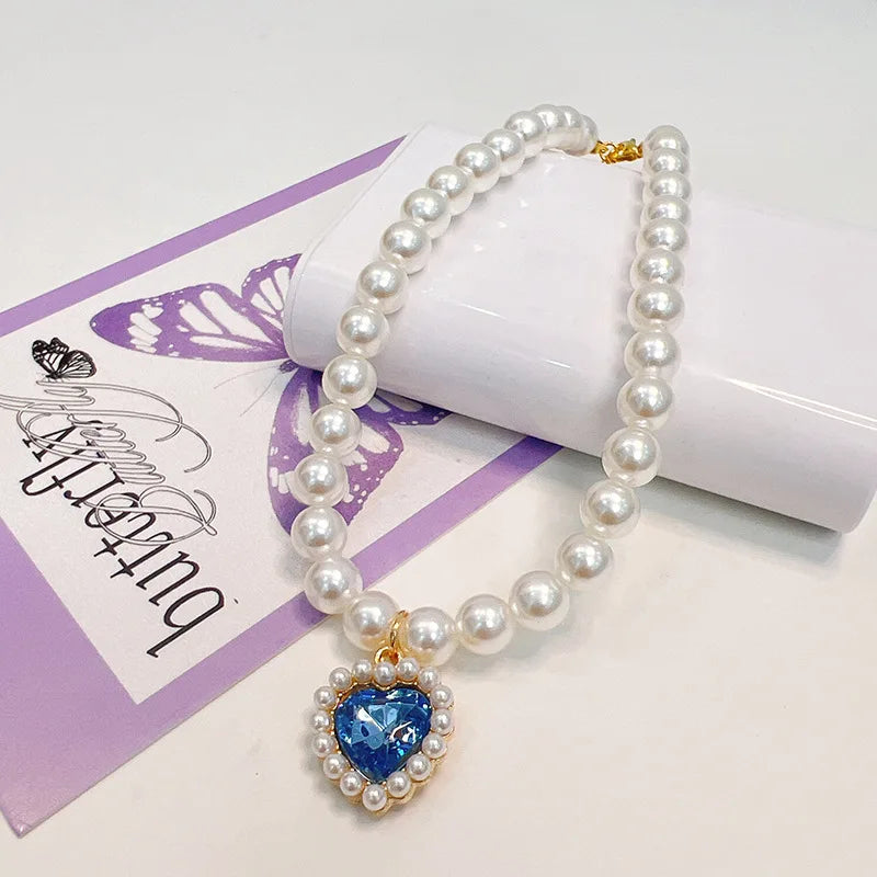 Adjustable Pet Pearl Necklace Accessories for Cats
